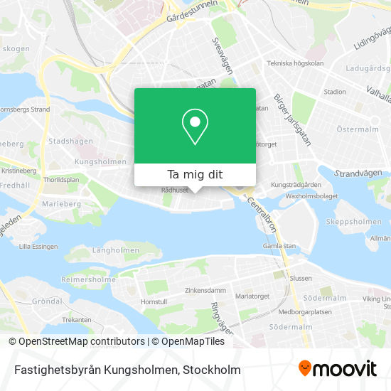 Fastighetsbyrån Kungsholmen karta