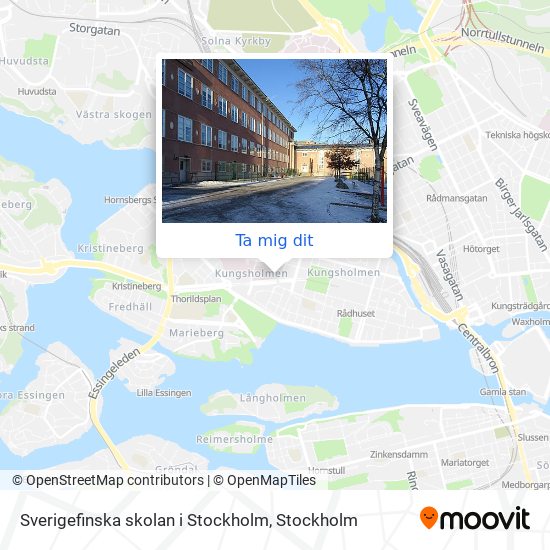 Sverigefinska skolan i Stockholm karta