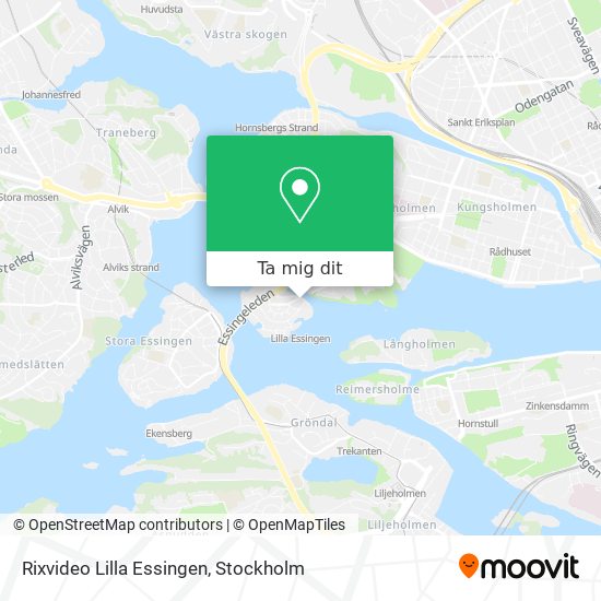 Rixvideo Lilla Essingen karta
