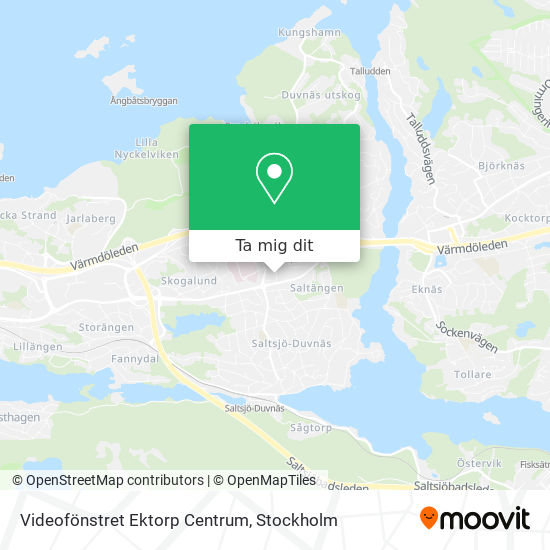 Videofönstret Ektorp Centrum karta
