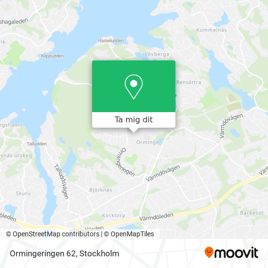 Ormingeringen 62 karta