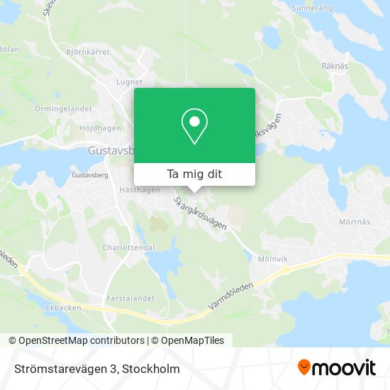 Strömstarevägen 3 karta