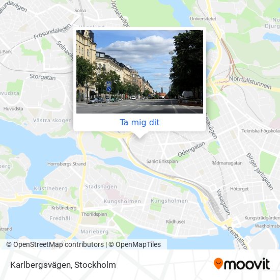 Karlbergsvägen karta