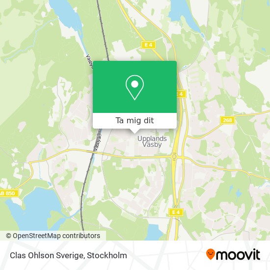 Clas Ohlson Sverige karta