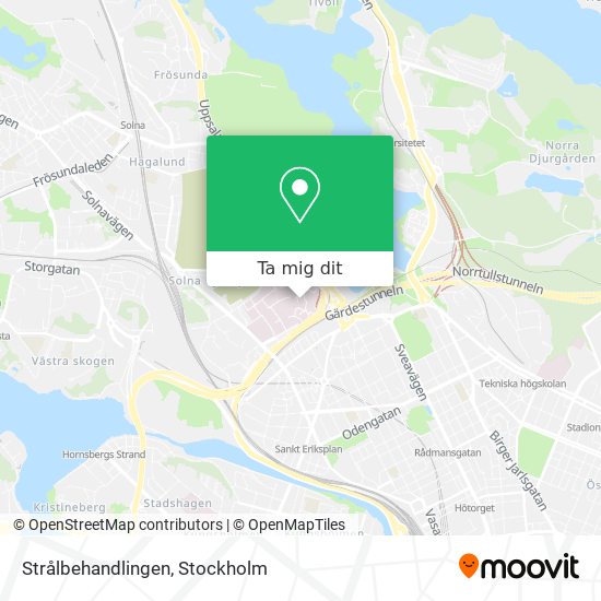 Strålbehandlingen karta