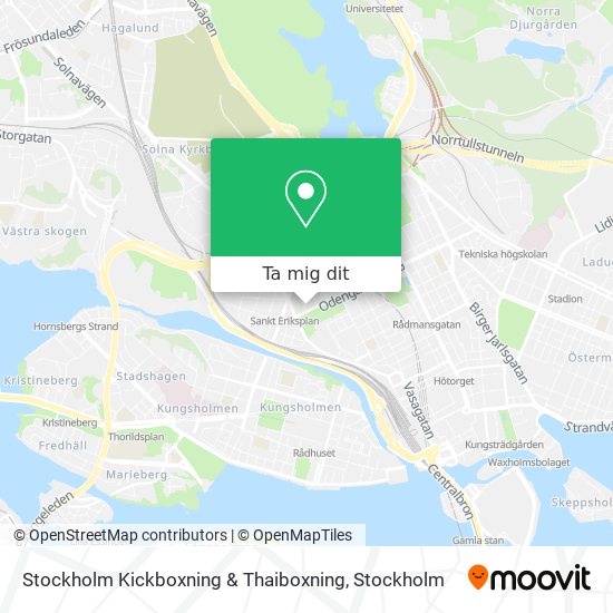 Stockholm Kickboxning & Thaiboxning karta