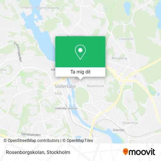 Rosenborgskolan karta