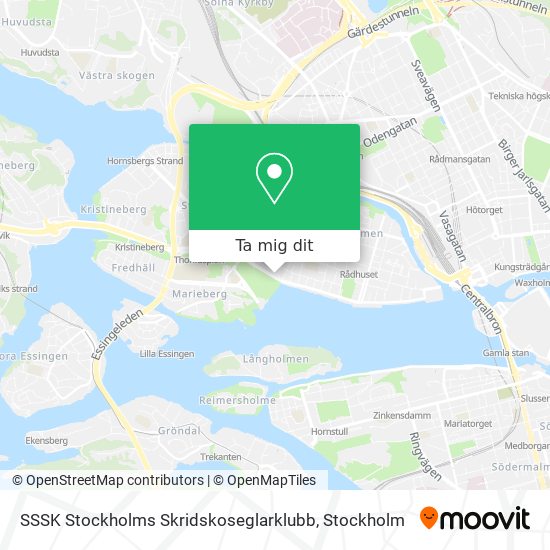 SSSK Stockholms Skridskoseglarklubb karta