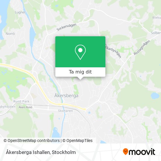 Åkersberga Ishallen karta