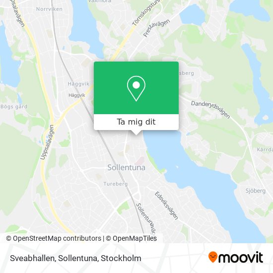 Sveabhallen, Sollentuna karta