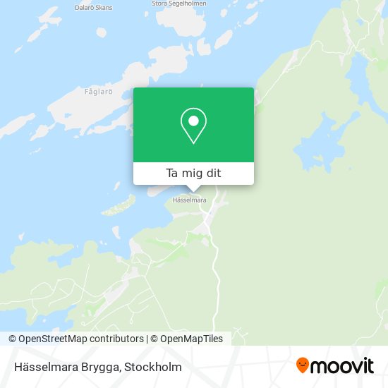 Hässelmara Brygga karta