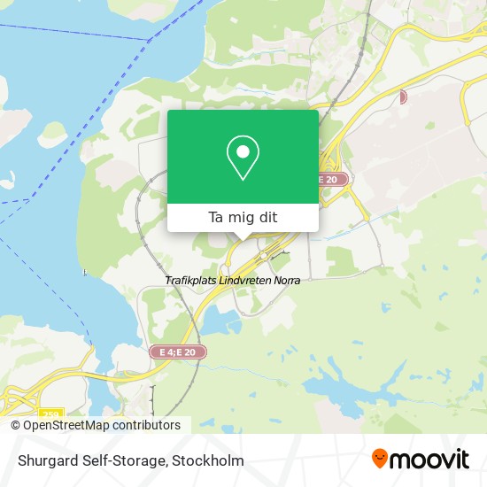 Shurgard Self-Storage karta
