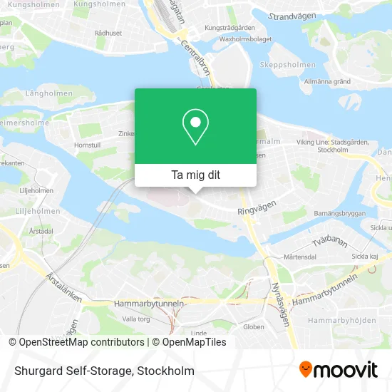 Shurgard Self-Storage karta