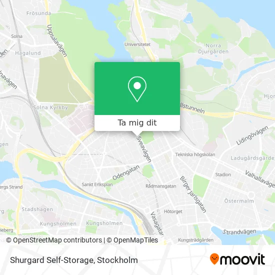 Shurgard Self-Storage karta