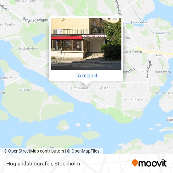 Höglandsbiografen karta