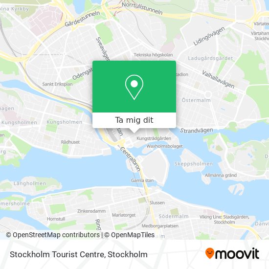 Stockholm Tourist Centre karta