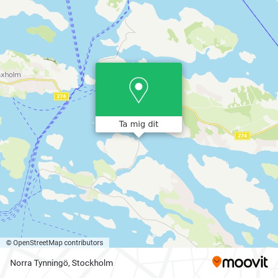 Norra Tynningö karta