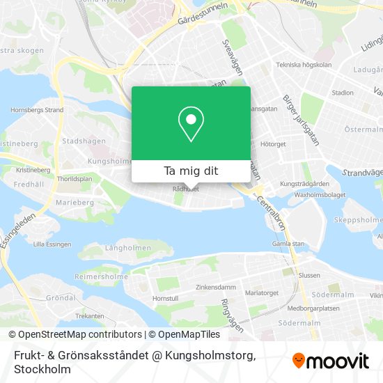 Frukt- & Grönsaksståndet @ Kungsholmstorg karta