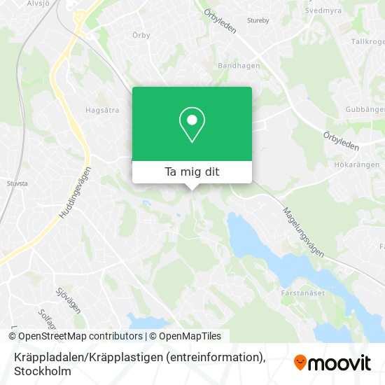 Kräppladalen / Kräpplastigen (entreinformation) karta