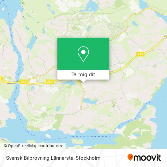 Svensk Bilprovning Lännersta karta