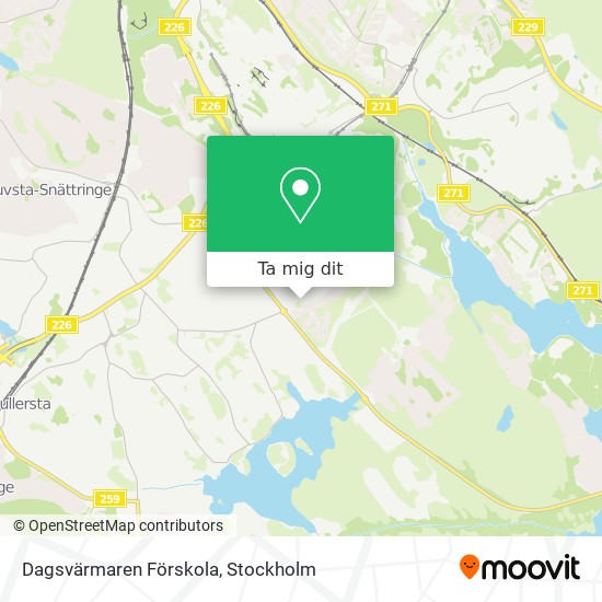 Dagsvärmaren Förskola karta