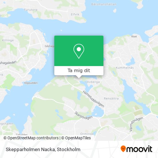 Skepparholmen Nacka karta