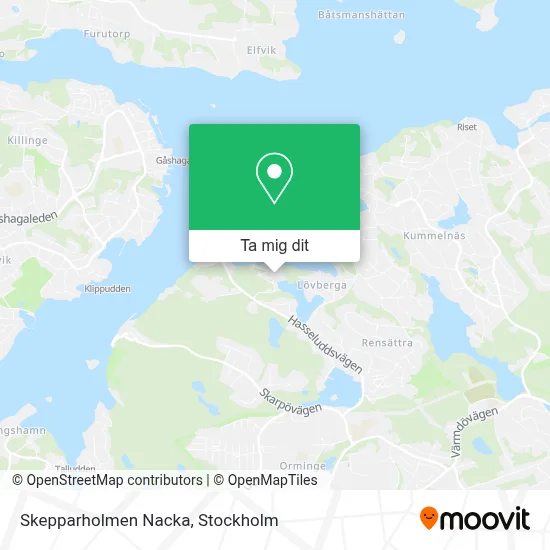 Skepparholmen Nacka karta