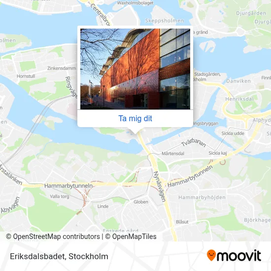 Eriksdalsbadet karta