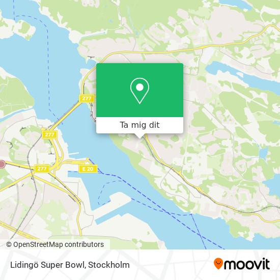 Lidingö Super Bowl karta