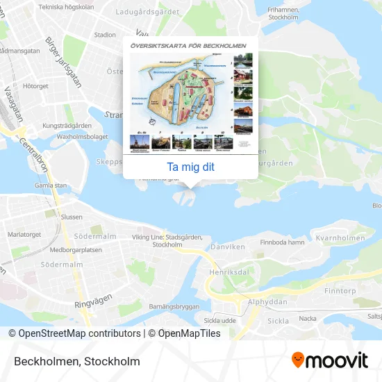 Beckholmen karta