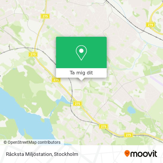 Råcksta Miljöstation karta