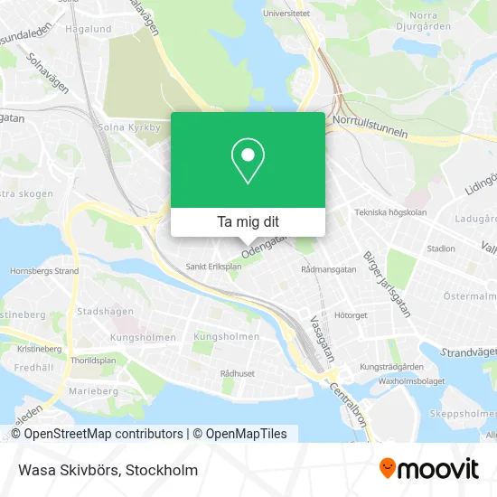 Wasa Skivbörs karta