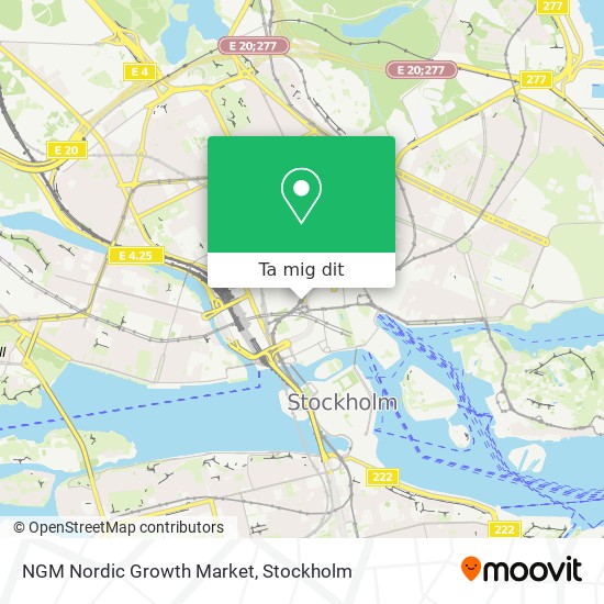 NGM Nordic Growth Market karta