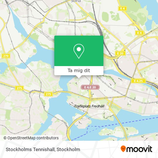 Stockholms Tennishall karta