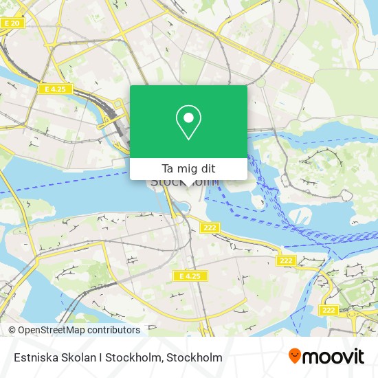 Estniska Skolan I Stockholm karta