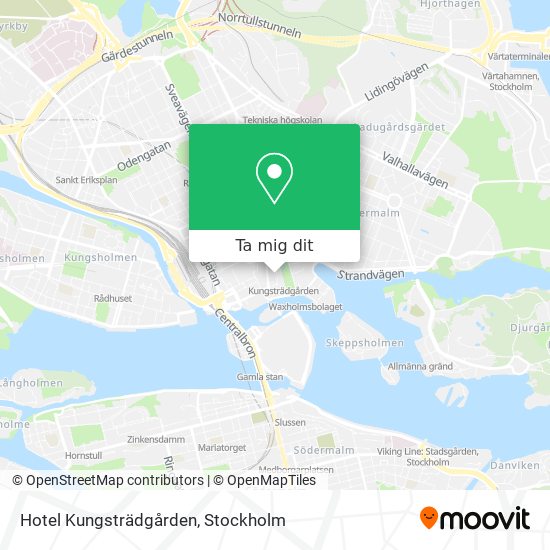 Hotel Kungsträdgården karta