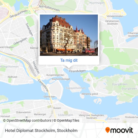Hotel Diplomat Stockholm karta
