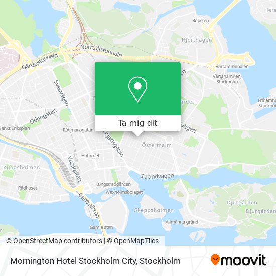 Mornington Hotel Stockholm City karta
