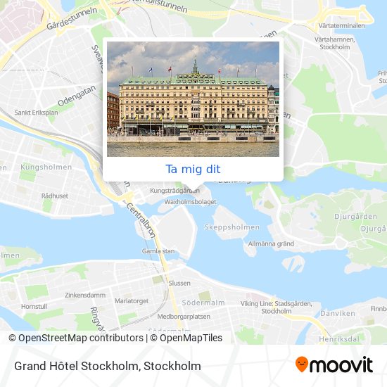 Grand Hôtel Stockholm karta