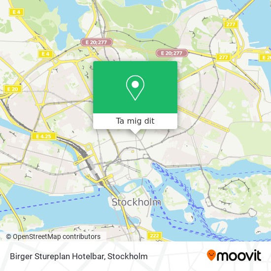 Birger Stureplan Hotelbar karta