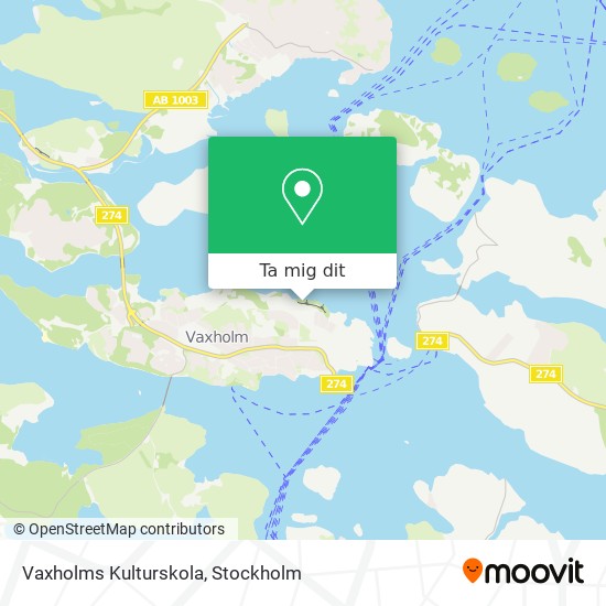 Vaxholms Kulturskola karta