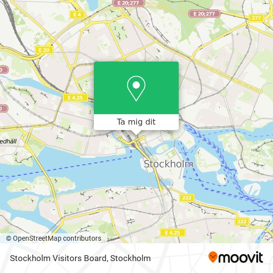Stockholm Visitors Board karta