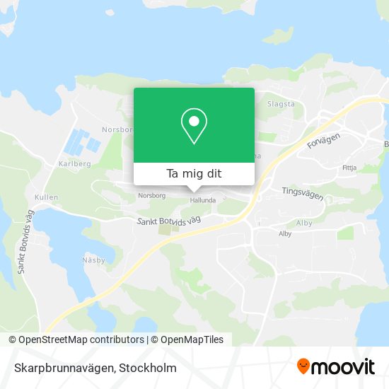 Skarpbrunnavägen karta