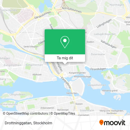 Drottninggatan karta