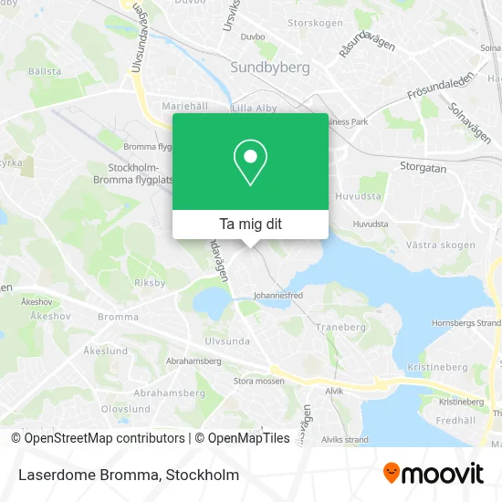 Laserdome Bromma karta