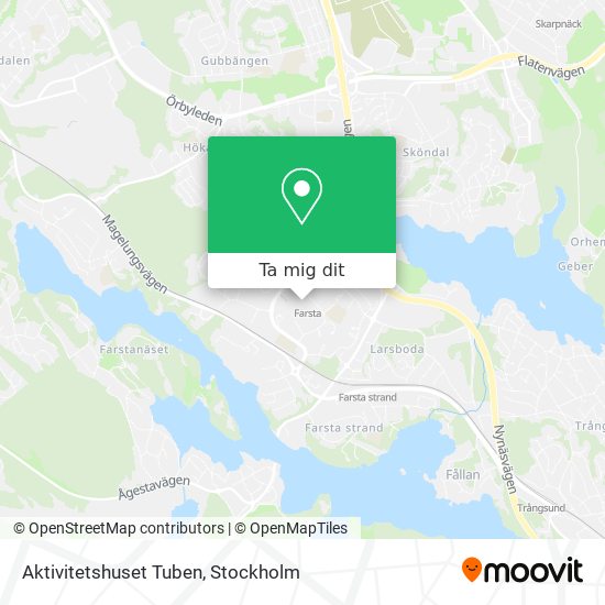 Aktivitetshuset Tuben karta