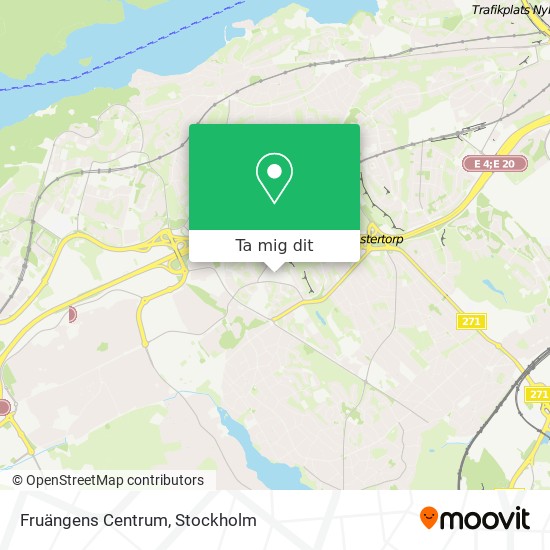 Fruängens Centrum karta