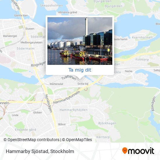 Hammarby Sjöstad karta