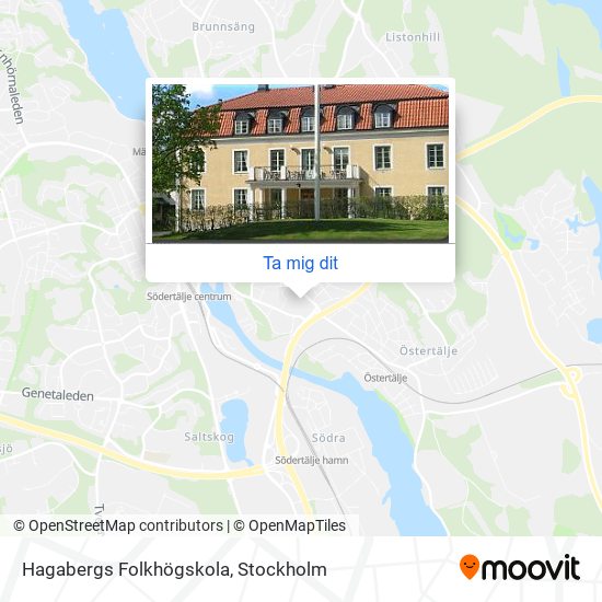 Hagabergs Folkhögskola karta