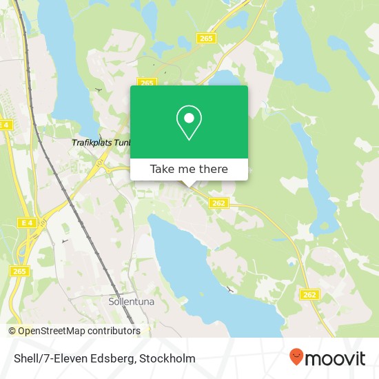 Shell/7-Eleven Edsberg karta
